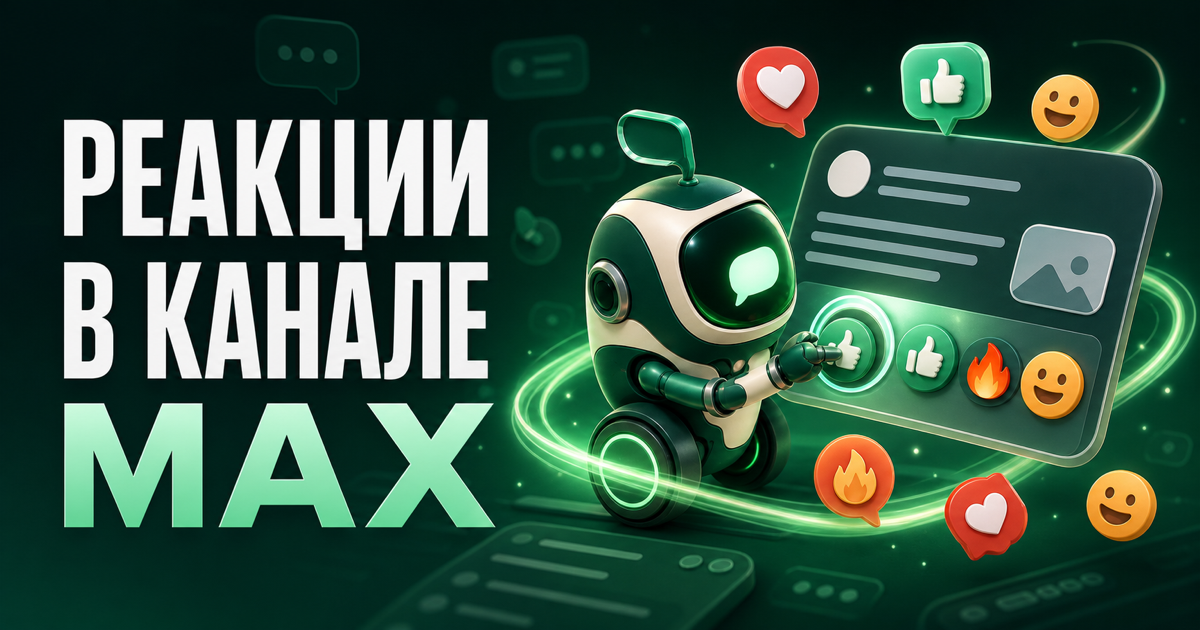 Как настроить реакции под публикациями в канале MAX