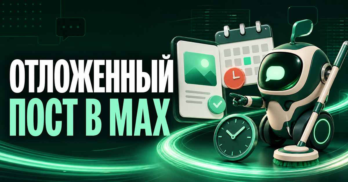 Как настроить запланированную публикацию в канале MAX